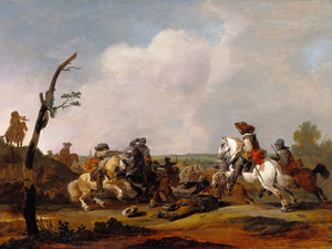 Johannes Lingelbach Battle Scene (About 1651–1652) By Johannes Lingelbach