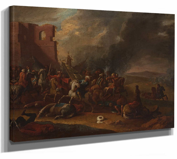 Battle With The Turks By Arnold Frans Rubens