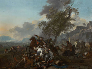 Jan Van Huchtenburg Battle By Jan Van Huchtenburg