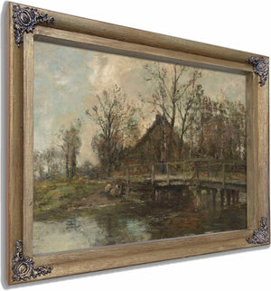 Bauernhof Am Wasser By Rudolf Hockner