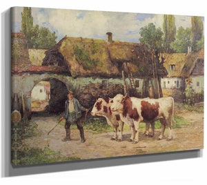 Konstantin Stoitzner 14" x 11" / Stretched Canvas Wrap Bauernstolz By Konstantin Stoitzner