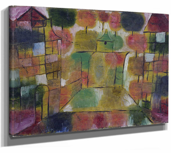 Paul Klee 14" x 11" / Stretched Canvas Wrap Baum Und Architekturrhythmen By Paul Klee