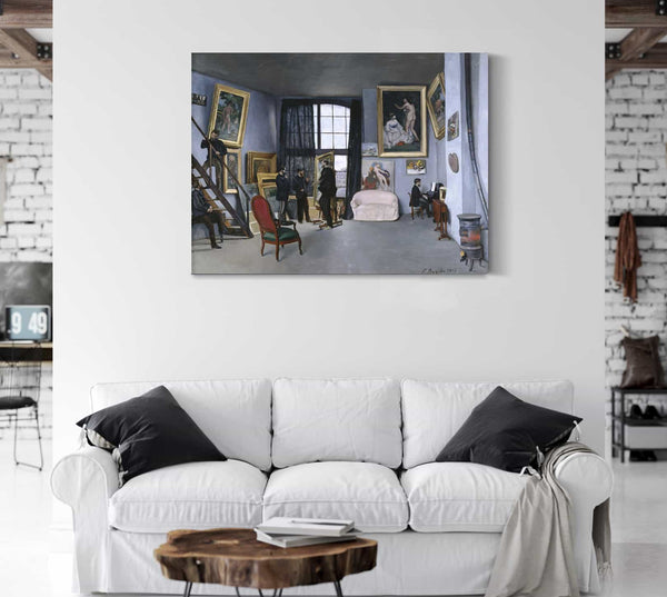 Frederic Bazille Bazilles Studio By Frederic Bazille