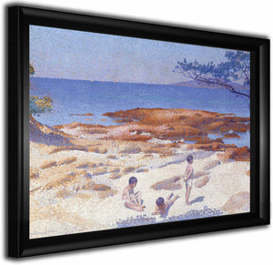 Beach At Cabasson By Henri Edmond Cross