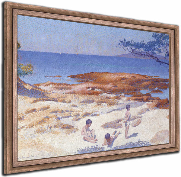 Beach At Cabasson By Henri Edmond Cross