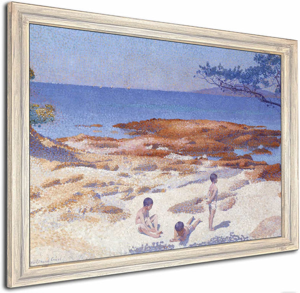 Beach At Cabasson By Henri Edmond Cross