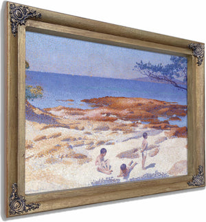 Beach At Cabasson By Henri Edmond Cross