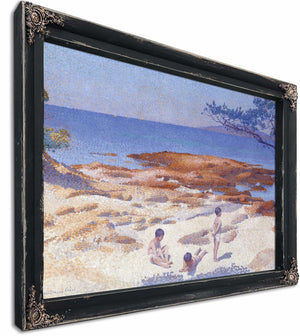 Beach At Cabasson By Henri Edmond Cross