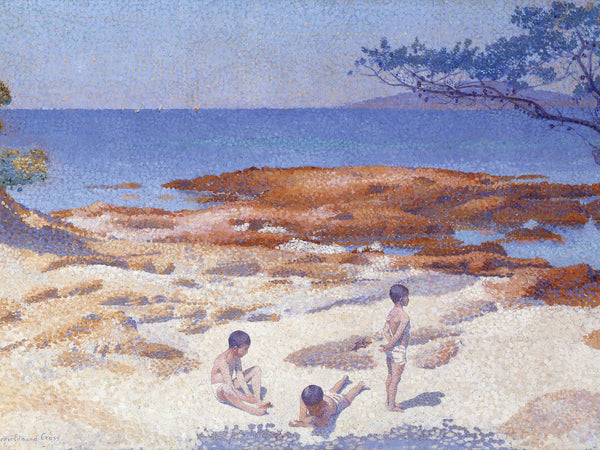 Henri Edmond Cross Beach At Cabasson By Henri Edmond Cross