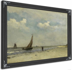 Beach Scene By Johan Hendrik Weissenbruch 1