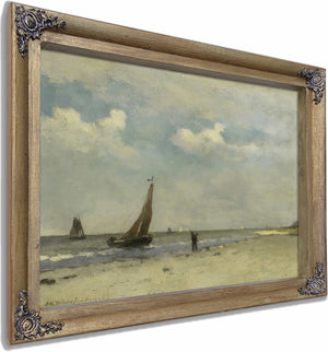 Beach Scene By Johan Hendrik Weissenbruch 1