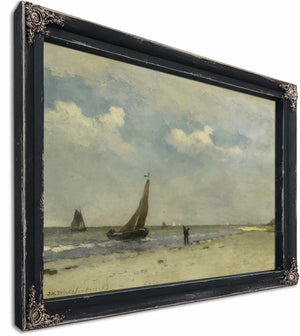 Beach Scene By Johan Hendrik Weissenbruch 1