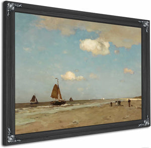 Beach Scene By Johan Hendrik Weissenbruch