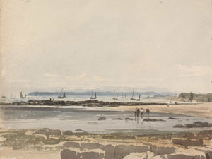 Samuel Prout Beach Scene By Samuel Prout