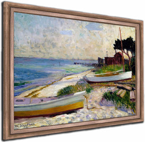 Beach Scene By William James Glackens