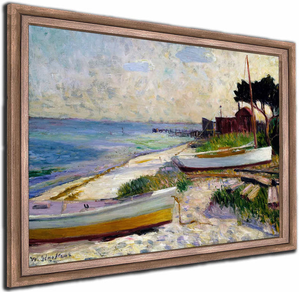 Beach Scene By William James Glackens