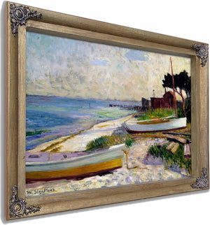 Beach Scene By William James Glackens