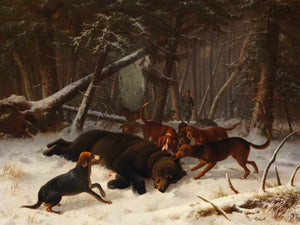 Wilhelm Reinhardt Bear Hunt By Wilhelm Reinhardt