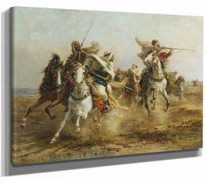 Bedouins Taking Aim By Adolf Schreyer