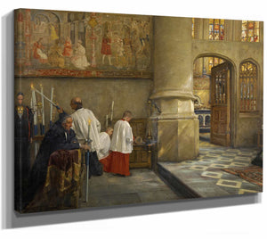 Before Blessing At The Church Of Hoogstraten By Charles Boom