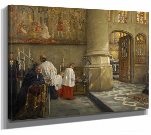 Before Blessing At The Church Of Hoogstraten By Charles Boom