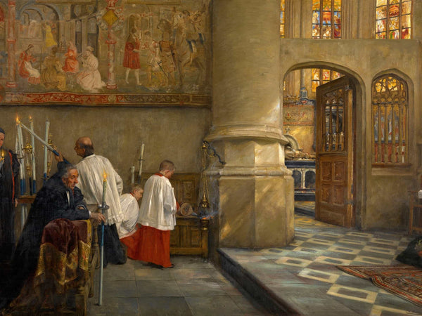 Charles Boom Before Blessing At The Church Of Hoogstraten By Charles Boom