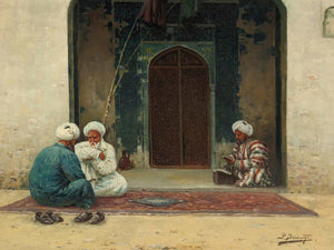 Richard Karlovich Zommer Before The Mosque By Richard Karlovich Zommer