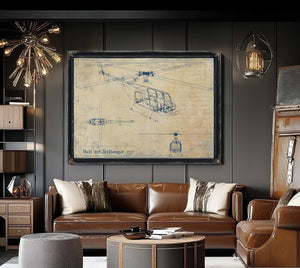 Bell 206 Jetranger Wall Art from Bella Frye.