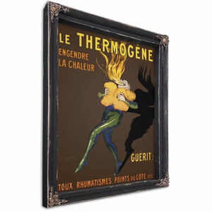 Bella Frye 11 x 14 / Black Frame Le Thermogene Poster Framed Art - Vintage Artwork Print