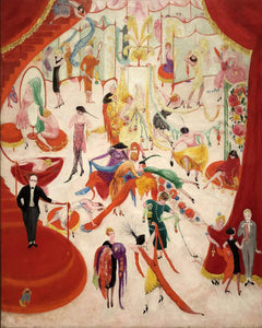 Bella Frye 11 x 14 / Stretched Canvas Wrap Spring Sale at Bendel's, 1921, Florine Stettheimer Framed Art - Vintage Artwork Print