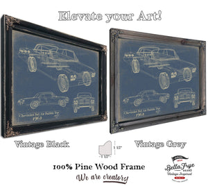 Bella Frye Home & Garden > Decor > Artwork 1962 Chevrolet Bel Air Bubble Top  Original Artwork