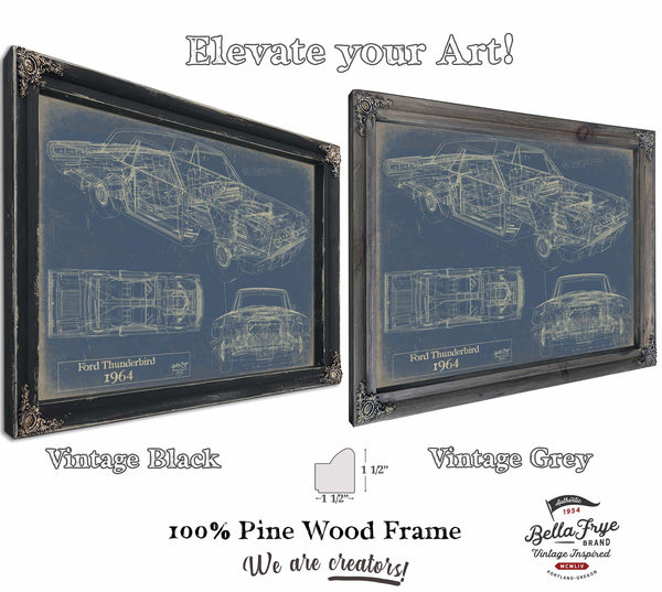Bella Frye Home & Garden > Decor > Artwork 1964 Ford Thunderbird  Original Artwork