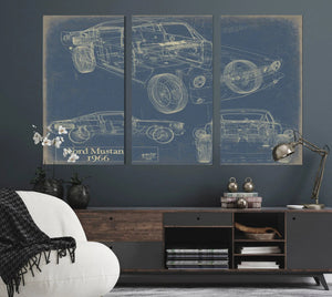 Bella Frye Home & Garden > Decor > Artwork 1966 Ford Mustang Coupe Original Artwork