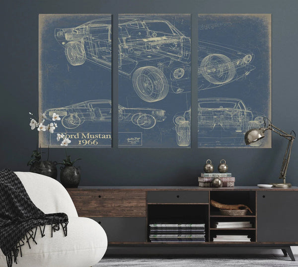 Bella Frye Home & Garden > Decor > Artwork 1966 Ford Mustang Coupe Original Artwork