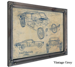 Bella Frye Home & Garden > Decor > Artwork 1966 Ford Mustang Coupe Original Artwork