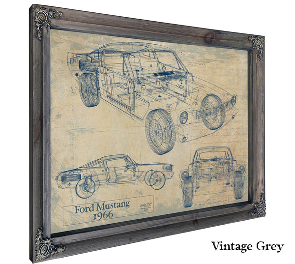 Bella Frye Home & Garden > Decor > Artwork 1966 Ford Mustang Coupe Original Artwork