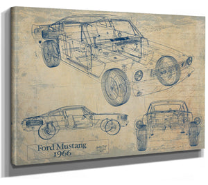 Bella Frye Home & Garden > Decor > Artwork 1966 Ford Mustang Coupe Original Artwork