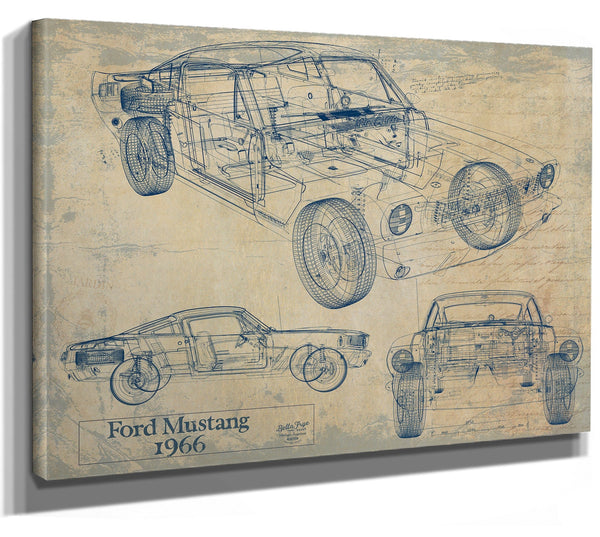 Bella Frye Home & Garden > Decor > Artwork 1966 Ford Mustang Coupe Original Artwork