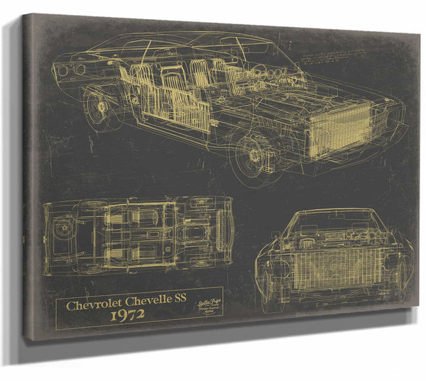 Bella Frye Home & Garden > Decor > Artwork 1972 Chevelle Original Artwork