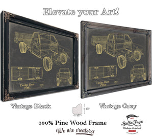 Bella Frye Home & Garden > Decor > Artwork 1981 Dodge Ram Truck Original Artwork
