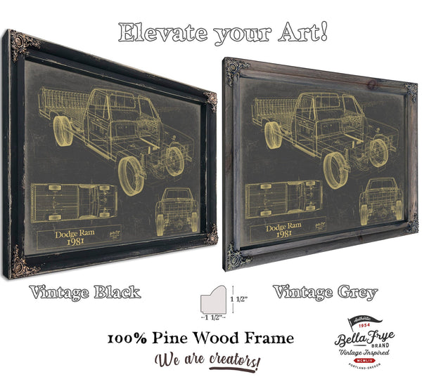 Bella Frye Home & Garden > Decor > Artwork 1981 Dodge Ram Truck Original Artwork