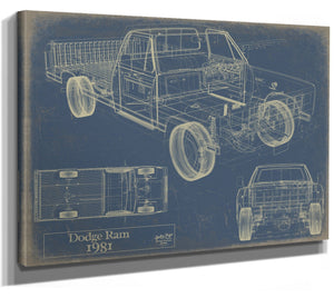 Bella Frye Home & Garden > Decor > Artwork 1981 Dodge Ram Truck Original Artwork