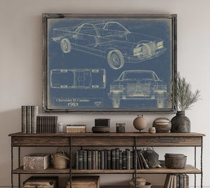 Bella Frye Home & Garden > Decor > Artwork 1982 Chevrolet El Camino  Original Artwork
