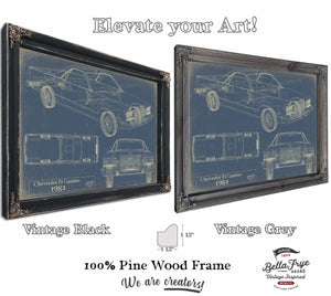 Bella Frye Home & Garden > Decor > Artwork 1982 Chevrolet El Camino  Original Artwork