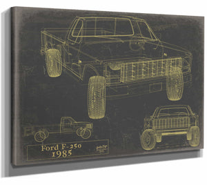 Bella Frye Home & Garden > Decor > Artwork 1985 Ford F 250  Original Artwork