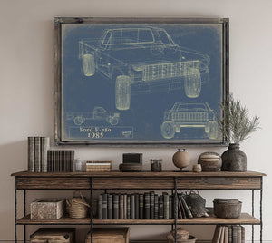 Bella Frye Home & Garden > Decor > Artwork 1985 Ford F 250  Original Artwork