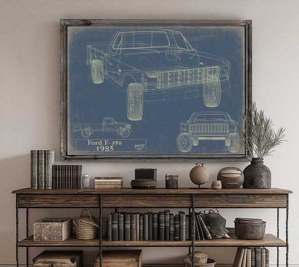 Bella Frye Home & Garden > Decor > Artwork 1985 Ford F 250  Original Artwork