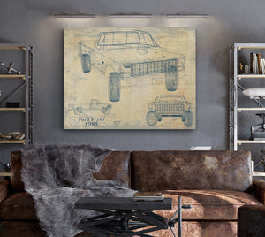 Bella Frye Home & Garden > Decor > Artwork 1985 Ford F 250  Original Artwork