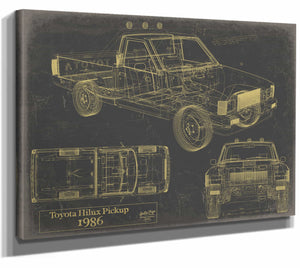 Bella Frye Home & Garden > Decor > Artwork 1986 Toyota Hilux Original Artwork