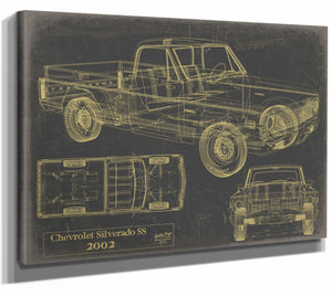 Bella Frye Home & Garden > Decor > Artwork 2002 Chevrolet Silverado Ss  Original Artwork